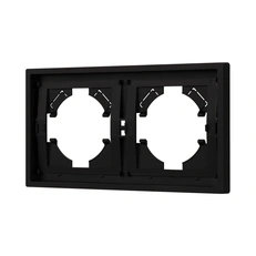 Изображение Рамка 2 поста пластиковая Arlight TENDO, черный soft-touch 054646